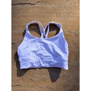 Lululemon Energy Bra Long Line White Size 6 ES